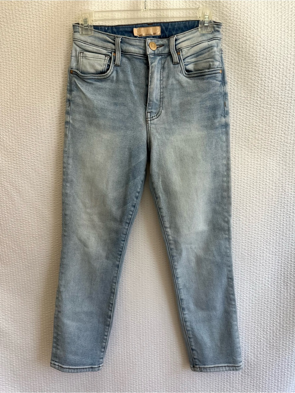 KUT From The Kloth Catherine High Rise Crop Straight Jeans Light Wash Size 2